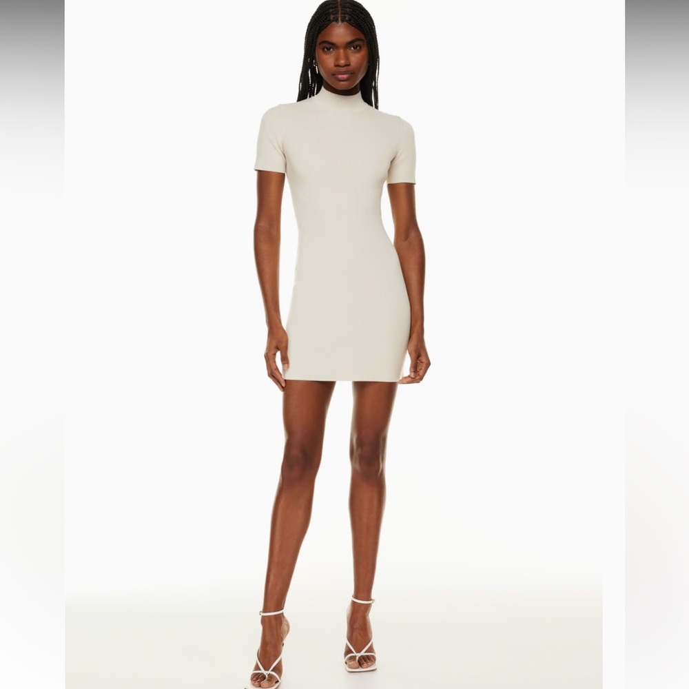 Babaton (Aritzia) Sculpt Knit Banner Dress Bodycon “Brown” Size Medium